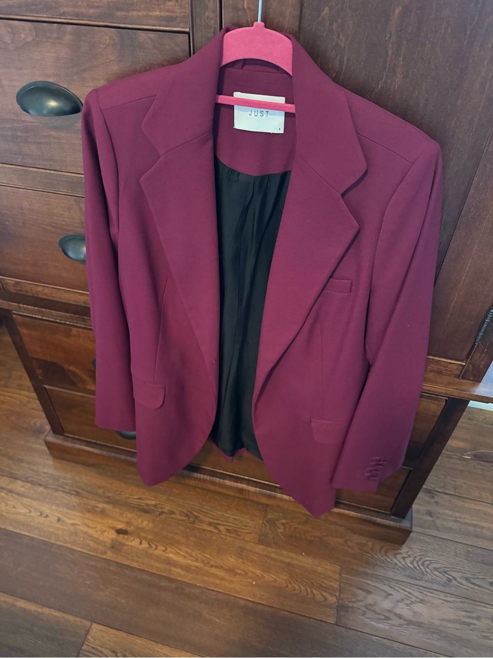 Deep Burgundy Blazer - Classic Tailored Jacket. Size small.